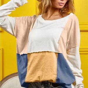 Colorblock Long Sleeve Top